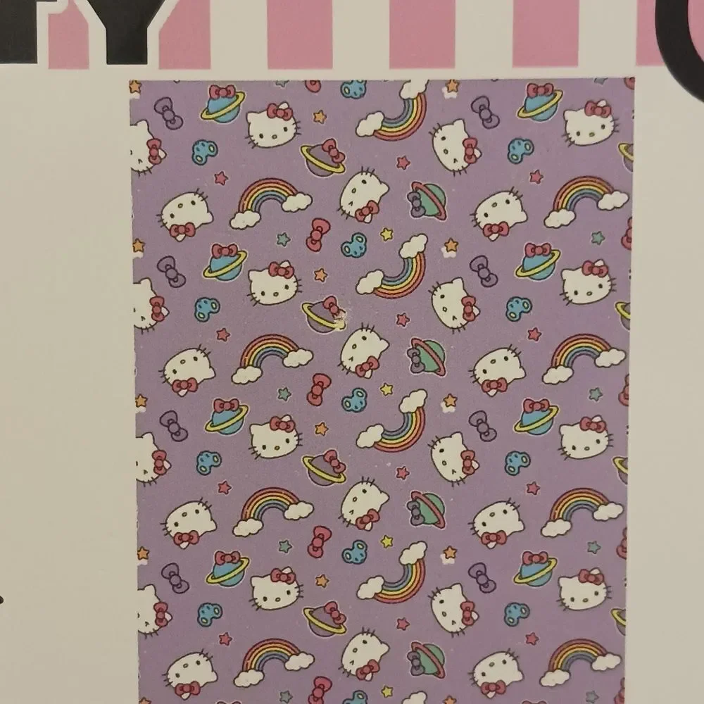 Hello Kitty Purple Cloud Rainbow Throw Blanket